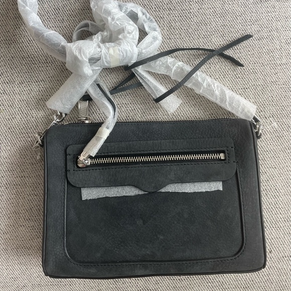 Rebecca Minkoff Bags Rebecca Minkoff Grey Suede Crossbody Poshmark